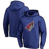 Men's Customized Phoenix Coyotes Blue All Stitched Pullover Hoodie,baseball caps,new era cap wholesale,wholesale hats
